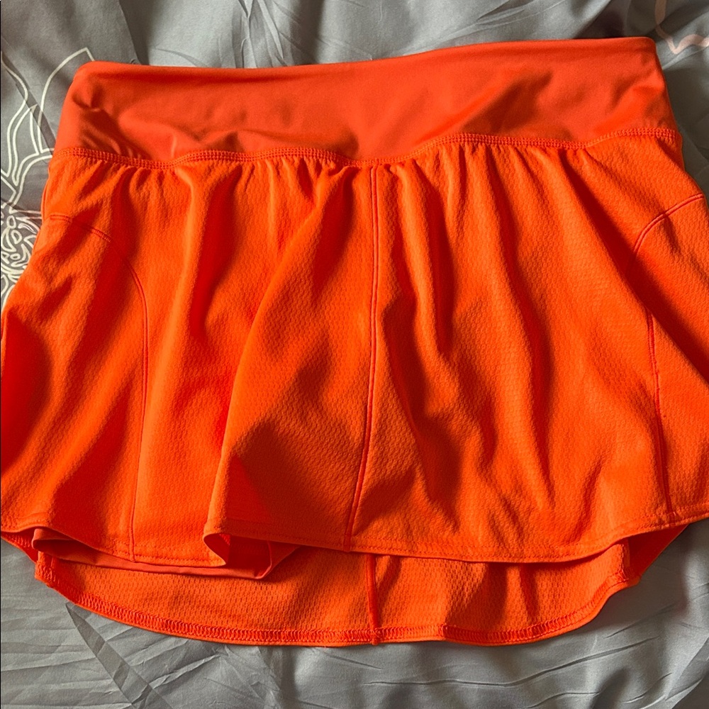 Bright Orange adidas large Athletic Skirt